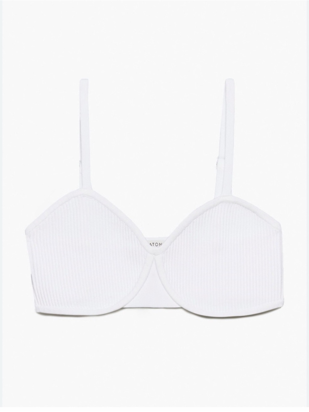 Aritzia white sculpt knit bra